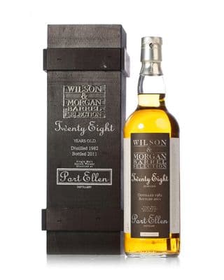 Port Ellen 1982 28 Year Old, Wilson & Morgan Barrel Selection 2011 Bottling with Box