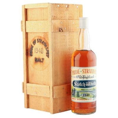 Pride of Strathspey 1940, James Gordon Seventies Bottling with Box