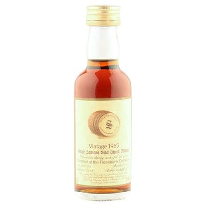 Rosebank 1965 28 Year Old, Signatory Vintage 1993 5CL Miniature