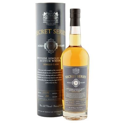Secret Series No. 2 - Speyside 1992 29 Year Old, Single Cask 2022 Bottling with Tube