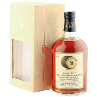 Springbank 1969 28 Year Old, Signatory Vintage 1998 Bottling with Case