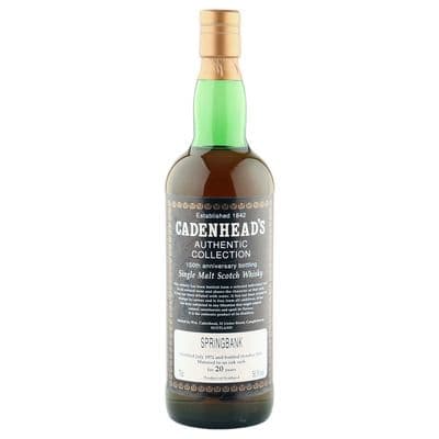 Springbank 1972 20 Year Old, Cadenhead's 150th Anniversary 1992