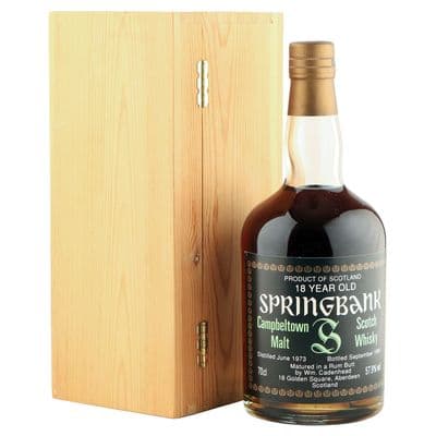 Springbank 1973 18 Year Old, Rum Butt 1991 Cadenhead Bottling - 57.9%