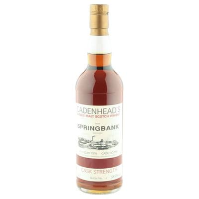 Springbank 1978, Cadenhead's Cask Strength Bottling, Cask #195, No. 1