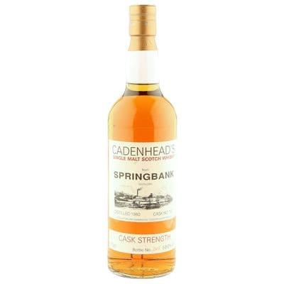Springbank 1980, Cadenhead's Cask Strength Bottling, Cask #182