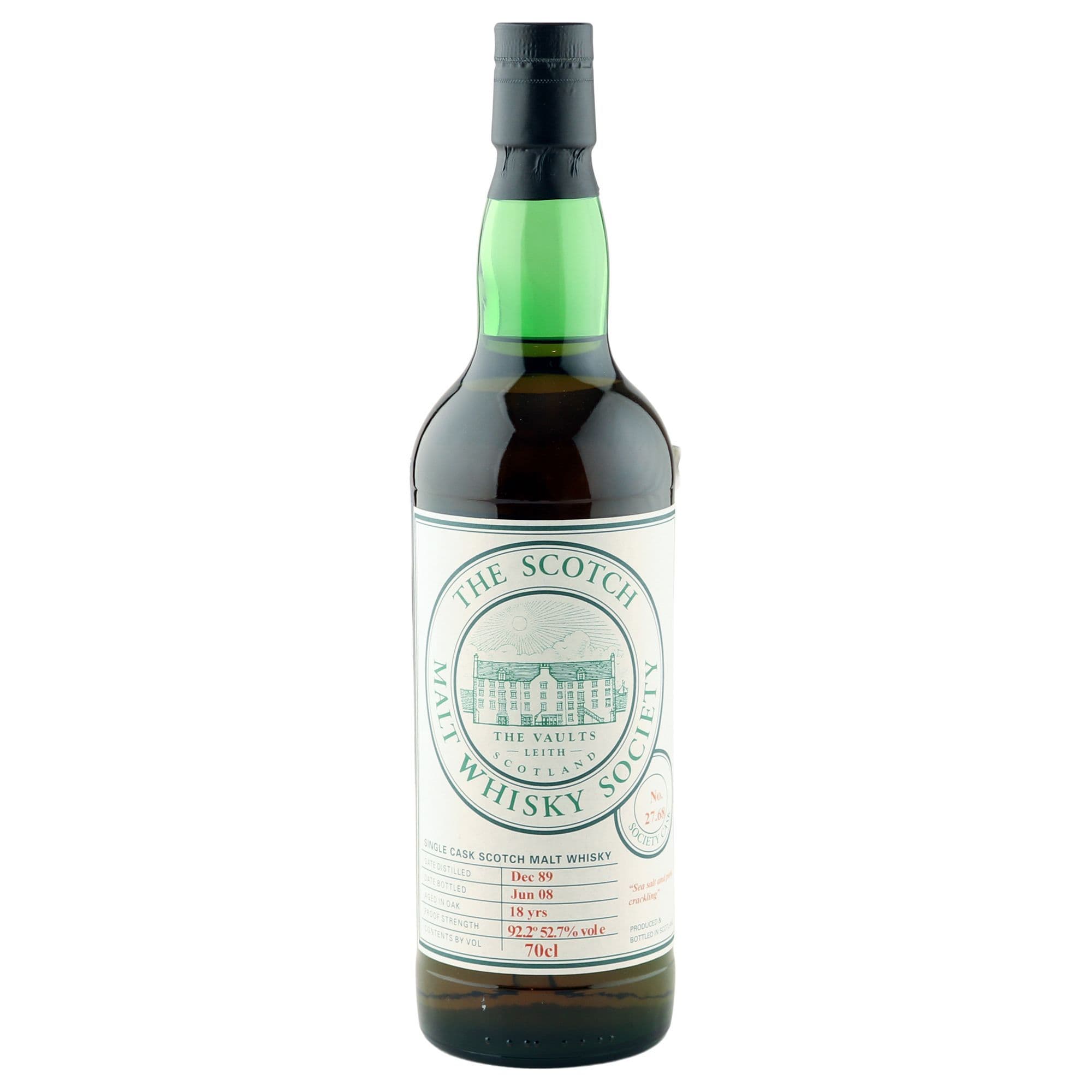 Springbank 1989 18 Year Old SMWS 2768 Sea Salt and Pork Crackling