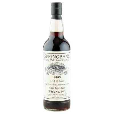 Springbank 1995 10 Year Old, Cask Strength Private Bottling - Port Cask #446