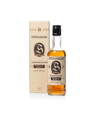 Springbank 21 Year Old, Nineties 37.5cl Bottling with Box