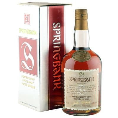 Springbank 21 Year Old, Nineties John Mitchell Dumpy Bottling with Box