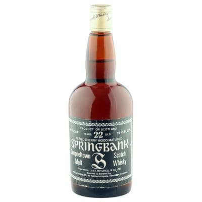 Springbank 22 Year Old, Cadenhead's Seventies Dumpy Bottling
