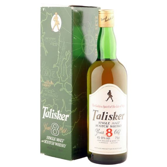 Talisker 8 Year Old, Eighties Bottling with Box | The Whisky Vault