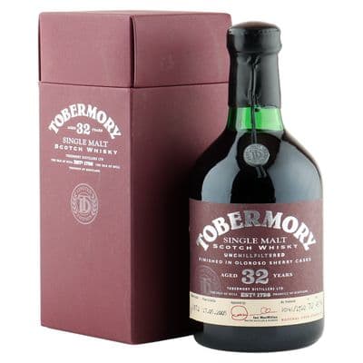 Tobermory 1972 32 Year Old, Oloroso Sherry Cask 2005 Bottling with Presentation Box
