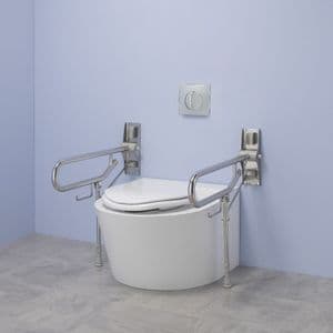 Back to Wall Bariatric WC Pack - Stainless Steel