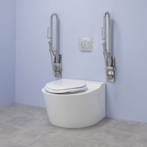 Back to Wall Bariatric WC Pack - Stainless Steel