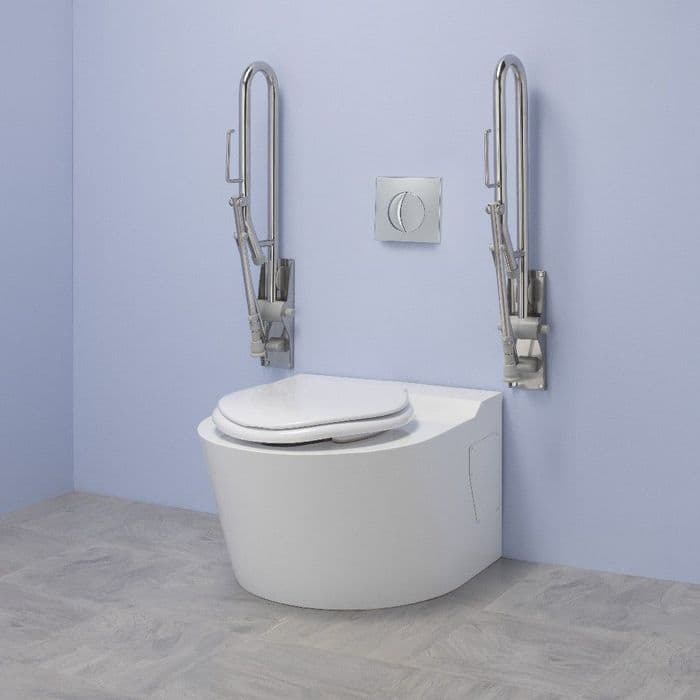 Back to Wall Bariatric WC Pack - Stainless Steel