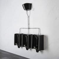 Black Florida Urinals with Exposed Cistern Flush Kit