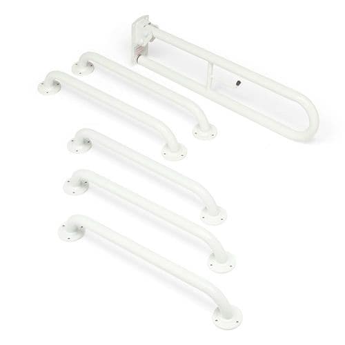 Budget Disabled Toilet Grab Rail Kit - White