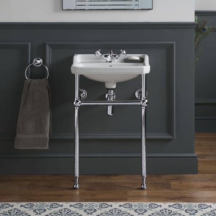Healey & Lord Classic Collection Cloakroom Basin with Metal Basin Stand