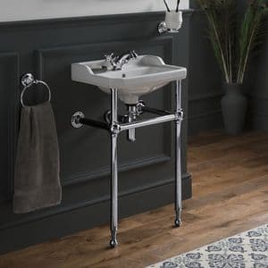 Healey & Lord Classic Collection Cloakroom Basin with Metal Basin Stand
