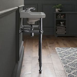 Healey & Lord Classic Collection Cloakroom Basin with Metal Basin Stand