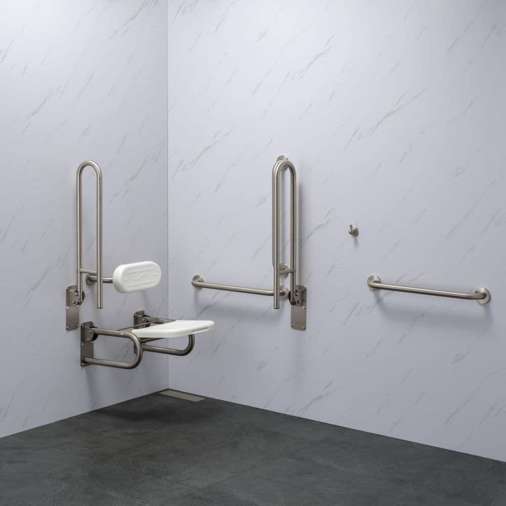 Dda Pack Classic DOC M / DDA Disabled Shower Pack - Brushed Nickel