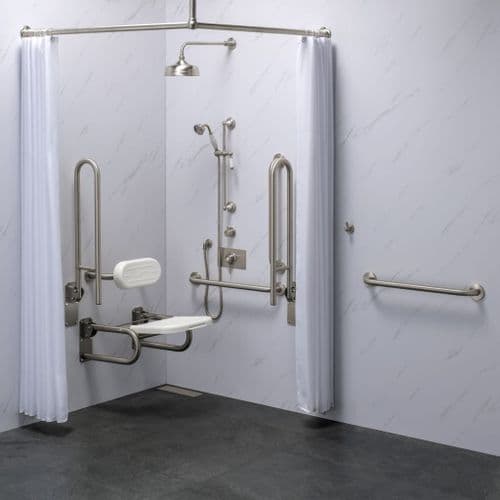 Classic DOC M / DDA Hotel Shower Packs in Brushed Nickel