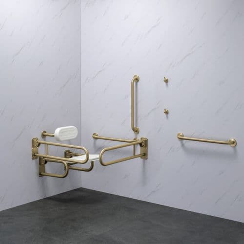 Classic Doc M Disabled Changing Room Pack - Satin brass
