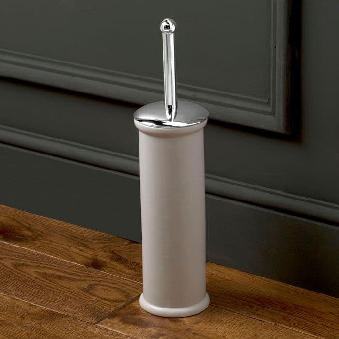 Healey & Lord Classic Collection Freestanding Toilet Brush with White Porcelain Holder
