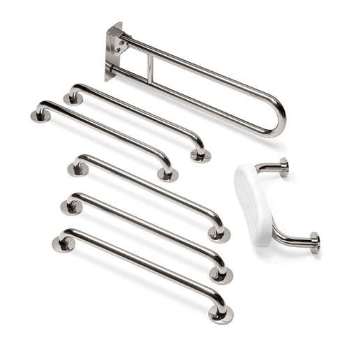 Classic Grab Rail & Swing Arm Kits in Polished Nickel