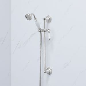 CLASSIC TMV3 THERMOSTATIC SHOWER VALVE & FIXED/ADJUSTABLE SHOWER HEAD - WHITE PORCELAIN