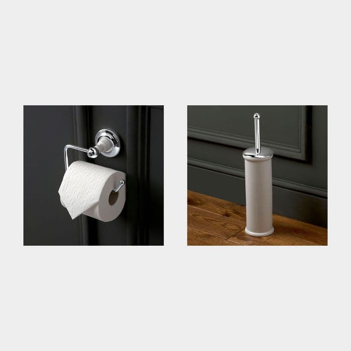 Healey & Lord Classic Collection Toilet Accessory Pack - Toilet Roll Holder, Toilet Brush