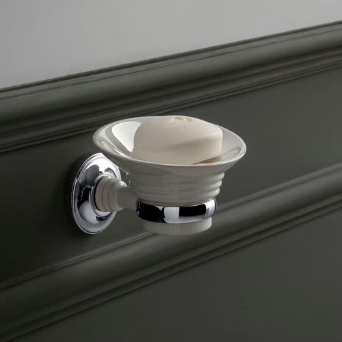 Classic Wall-Mounted Oval Soap Dish