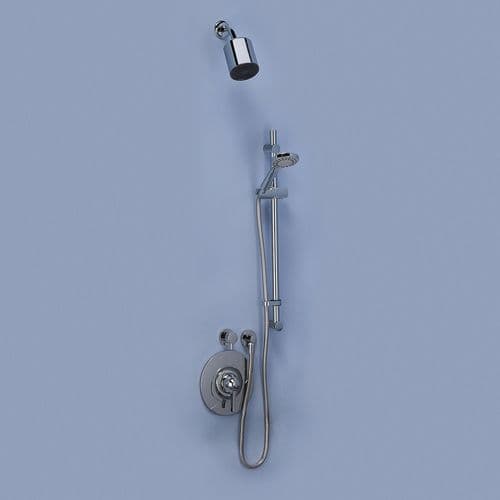 Commercial Concealed DDA/TMV3 Thermostatic Shower Pack - Polished Stainless Steel
