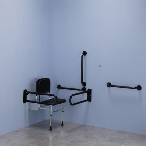 Commercial DOC M / DDA Disabled Shower Pack - Matt Black