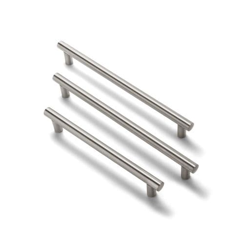 Contemporary Roseless Ambulant Rail Pack in Brushed Stainless Steel