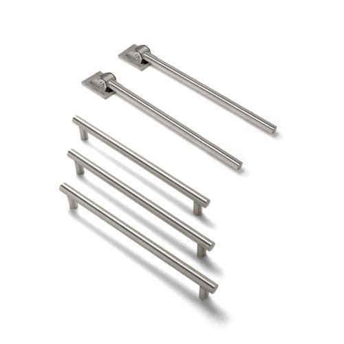 Contemporary Roseless Changing Room Grab Rail Pack in Brushed Stainless Steel