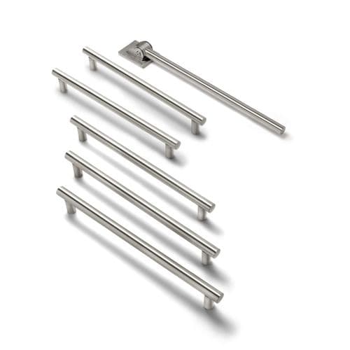 Contemporary Roseless Toilet Grab Rail Kit in Brushed Stainless Steel