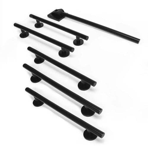 Deluxe (Modern) Disabled Toilet Grab Rail Kit