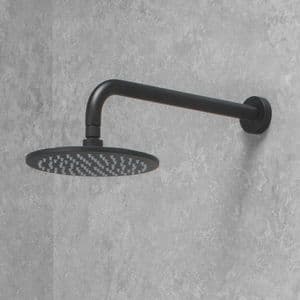 Deluxe (Modern)TMV3 Thermostatic Shower Valve & Fixed Shower Head - Matt Black