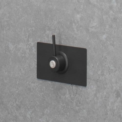 Deluxe (Modern) TMV3 Thermostatic Shower Valve - Matt Black