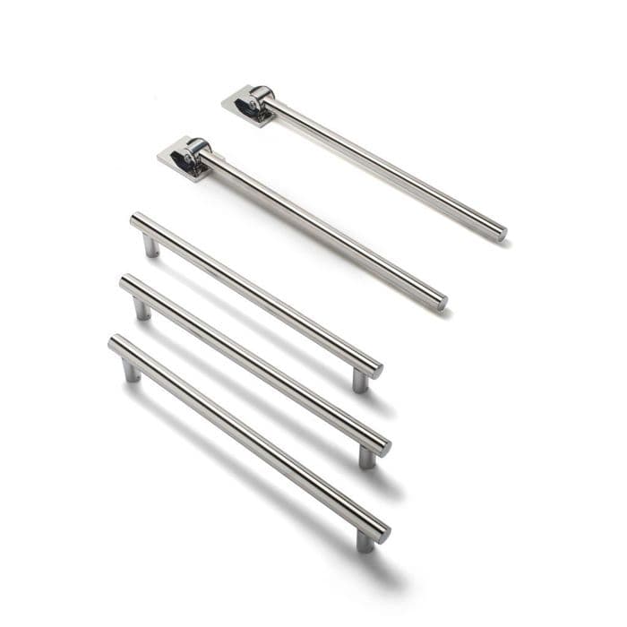 Designer Disabled Roseless Shower Grab Rail Kit in Polished Stainless Steel