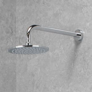 Designer TMV3 Thermostatic Shower Valve & Fixed Shower Head Polished Stainless Steel