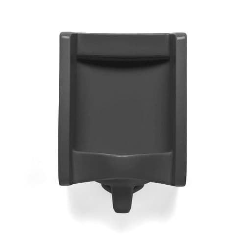 Florida Anthracite Urinal - Back Inlet for Concealed Pipework
