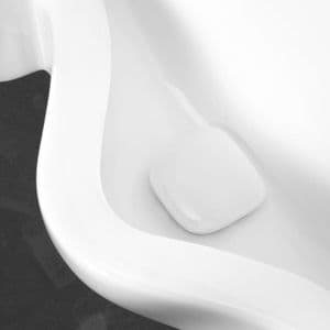 Back Inlet Ceramic Wall Mounted Urinal - Florida By Healey & Lord