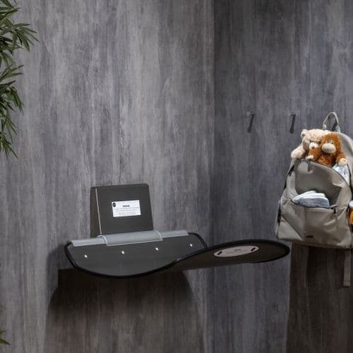 Healey & Lord HL7610 wall mounted stainless steel landscape baby change unit