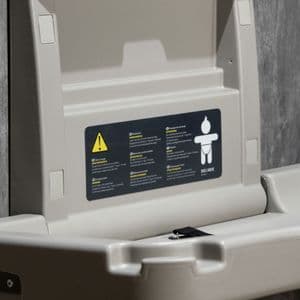 Healey & Lord HL7640 wall mounted short projection landscape baby change unit