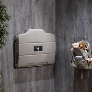 Healey & Lord HL7640 wall mounted short projection landscape baby change unit