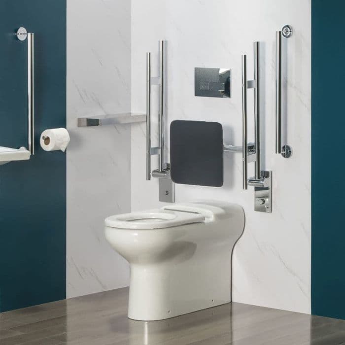 Hotel & Care Removable Back-to-wall WC Set Chrome