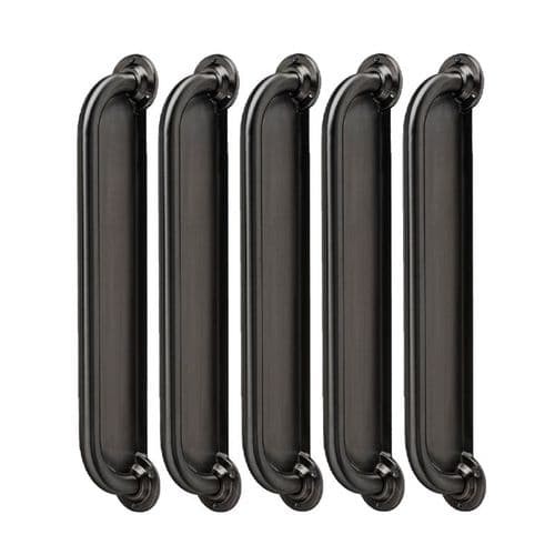 Ligature Resistant Disabled Toilet Grab Rail Kit - Grey