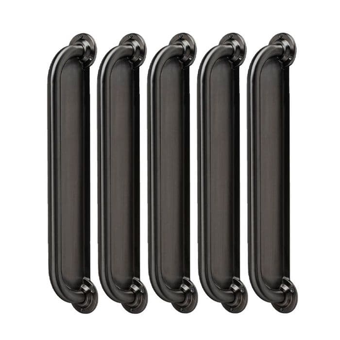 Ligature Resistant Disabled Toilet Grab Rail Kit - Grey